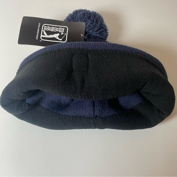 PGA Tour Men’s/Womens Navy Blue Beanie with Pom Pom, OS - Picture 5 of 8